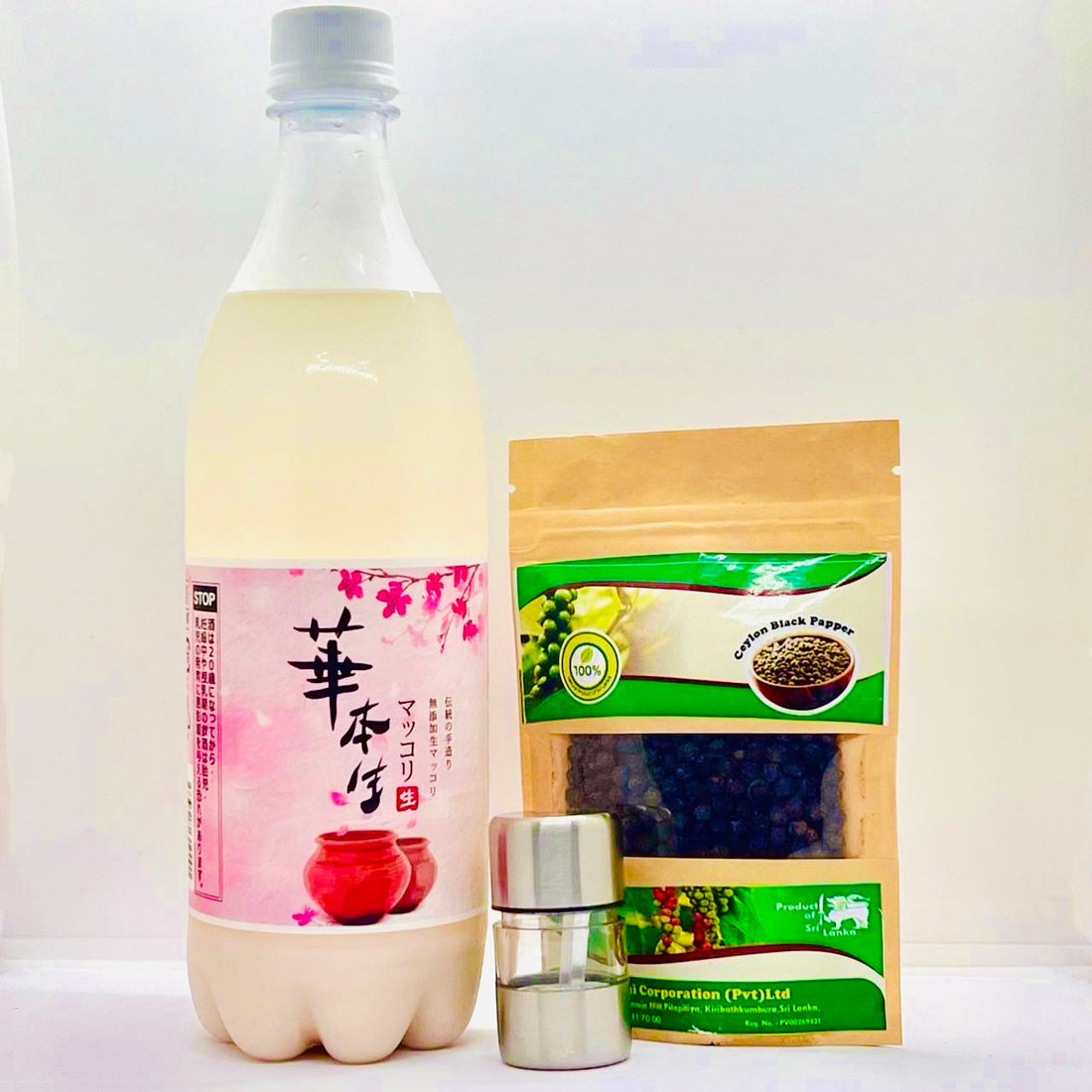味わいの極み!華マッコリとスリランカの無添加胡椒セット販売開始!